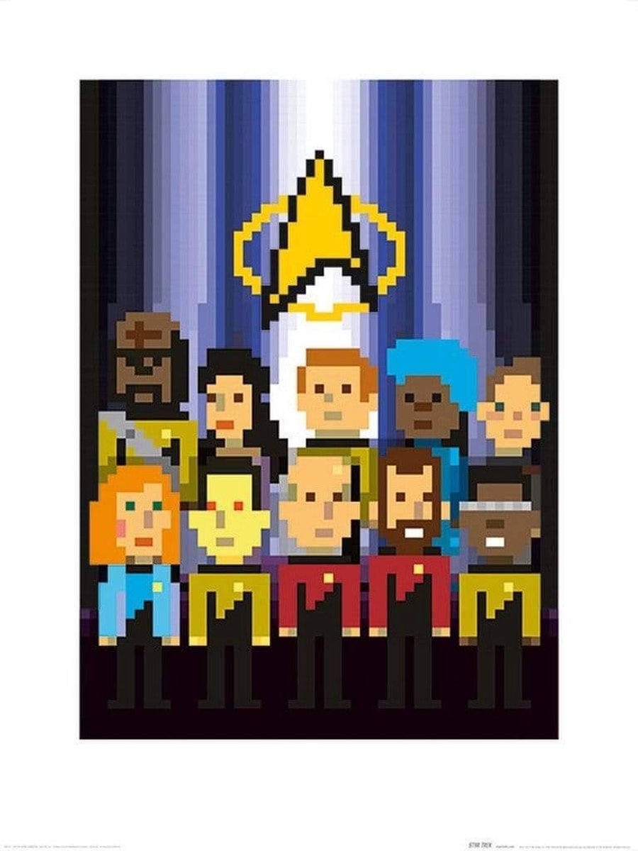 Pyramid Star Trek The Next Generation Trexels TNG Crew Kunstdruk 60x80cm Poster - 60x80cm Divers