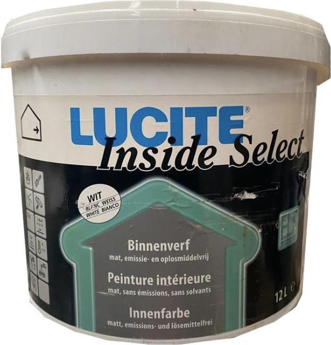 Lucite Inside Select - Binnen - muurverf - Wit Mat - 12L
