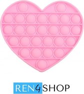 Ren4Shop© Fidget Toys Pop It - Hartje roze Glow in the Dark - hart - Stress verlagend - Gezien op TikTok!