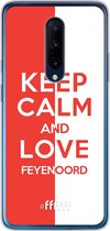 6F hoesje - geschikt voor OnePlus 7 Pro -  Transparant TPU Case - Feyenoord - Keep calm #ffffff