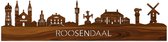 Skyline Roosendaal Palissander hout  - 80 cm - Woondecoratie design - Wanddecoratie met LED verlichting