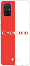 6F hoesje - geschikt voor Samsung Galaxy A71 -  Transparant TPU Case - Feyenoord - met opdruk #ffffff