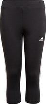 adidas Sportbroek - Maat 128  - Meisjes - zwart/wit