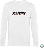 Subprime - Heren Sweaters Sweater Stripe White - Wit - Maat XXL