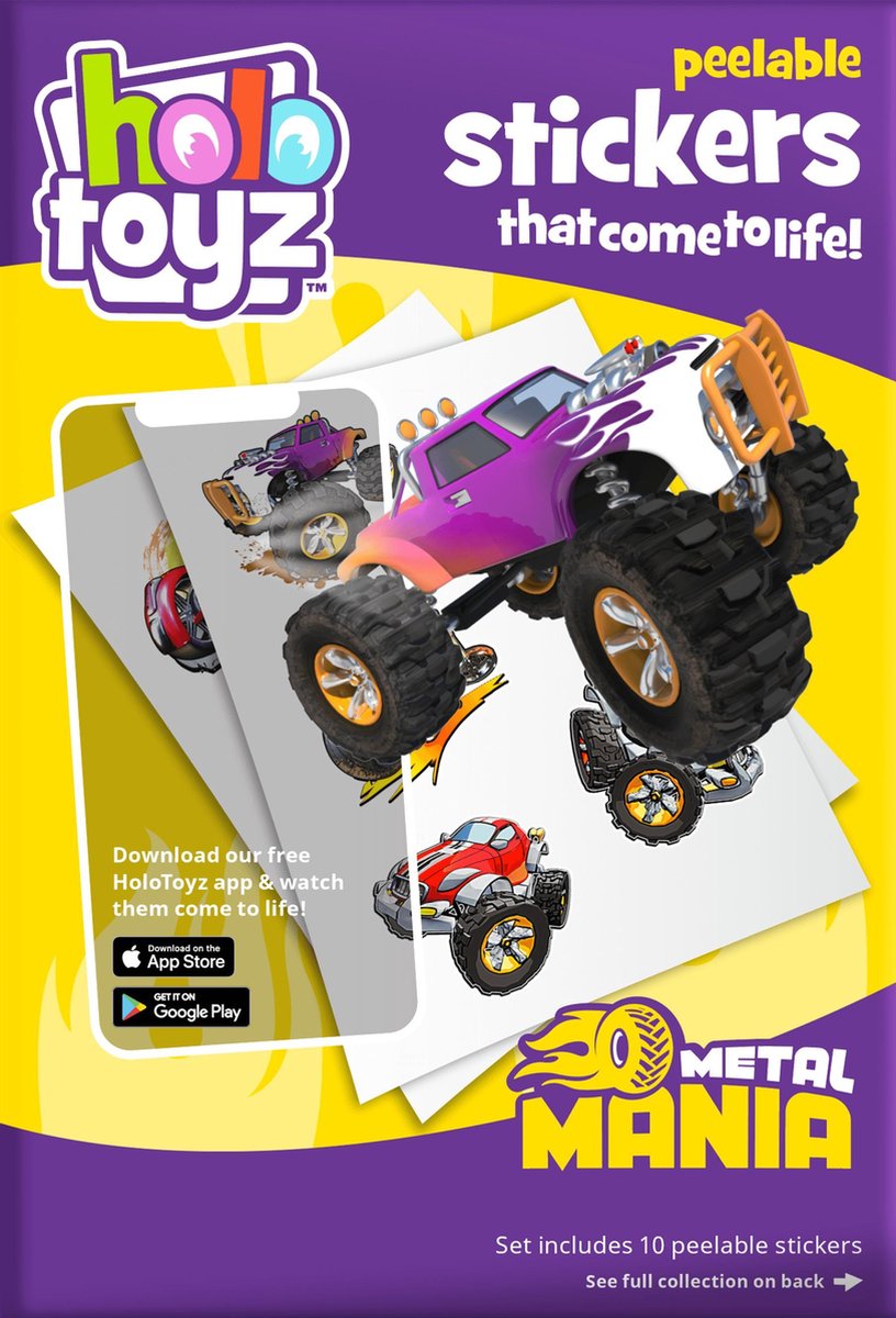 Stickers Afpelbare Metal Mania - Holotoyz