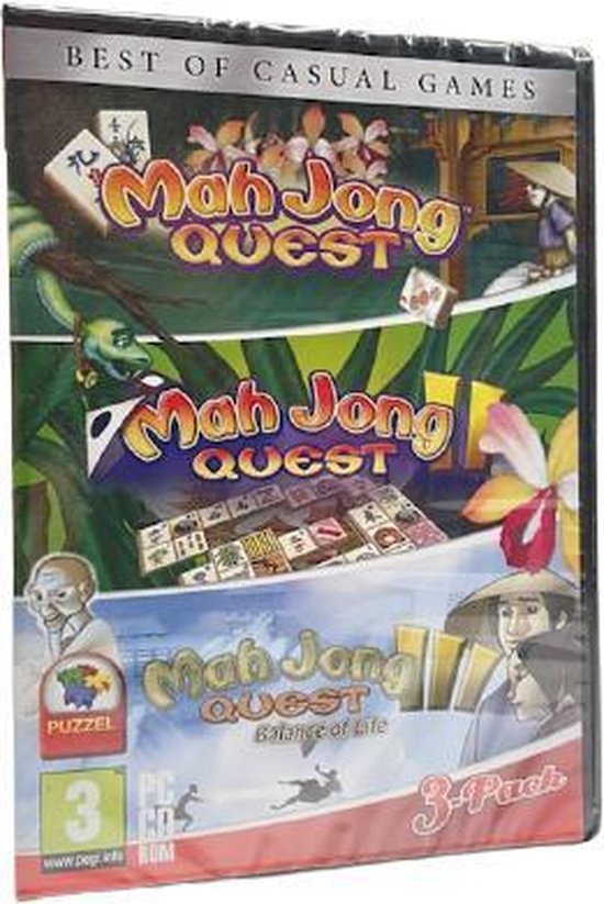 Mahjong Quest I , Mahjong Quest II en Mahjong Quest III 3-pack PC SPEL -  8716051049715... | bol.com