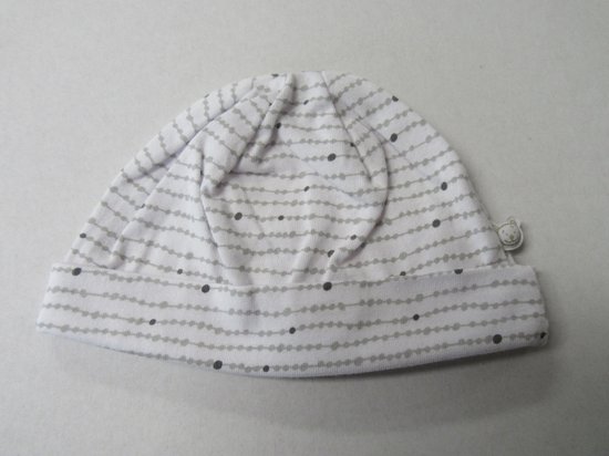 noukie's, chapeau, été, uni, blanc / gris, T1 - 46 cm, 6-12 mois