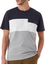 Colmar Colmar Shirt T-shirt - Mannen - wit - grijs - navy