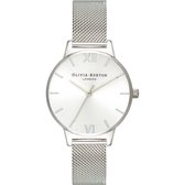 Olivia Burton Sunday dial Silver - Dameshorloge - OB16MD86 - Zilver - Mesh strap - 30 MM