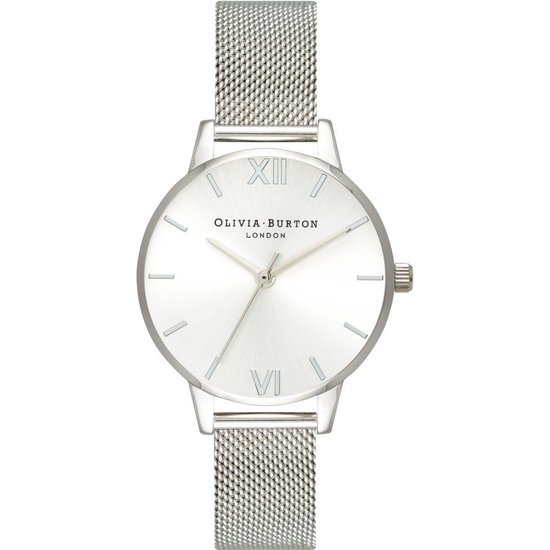 Olivia Burton Sunday dial Silver - Dameshorloge - OB16MD86 - Zilver - Mesh  strap - 30 MM | bol.com