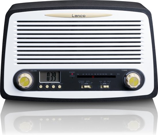 Onvergetelijk Lijkenhuis betalen Lenco SR-02GY - Radio met wekkerfunctie - Retro look | bol.com