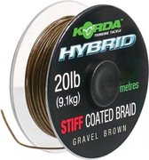 Korda Hybrid Stiff - Gravel Brown - 20lb - 15m - Bruin