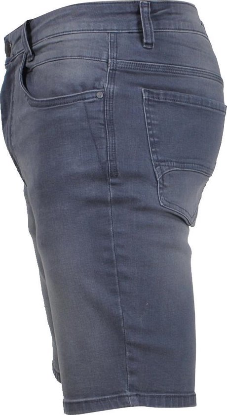 Brams Paris - Heren Korte Broek - Jeans - Stretch - Model Jordy - Denim  Grey | bol.com