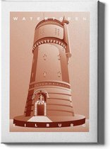 Walljar - Watertoren - Muurdecoratie - Canvas schilderij