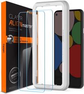 Spigen - Google Pixel 5 - Tempered Glass AlignMaster Met Montage Frame - 2 Stuks