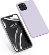 kwmobile telefoonhoesje voor Apple iPhone 11 Pro - Hoesje met siliconen coating - Smartphone case in lila wolk