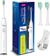 ProMedix Sonische, elektrische tandenborstel met reisetui -Timer van 2 minuten IPX7 waterdicht Opladen via USB - Wit