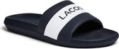 Lacoste Croco Slide Heren Slippers - Navy/Wit - Maat 39.5