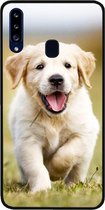 ADEL Siliconen Back Cover Softcase Hoesje Geschikt voor Samsung Galaxy A20s - Labrador Retriever Hond