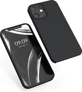 kwmobile telefoonhoesje voor Apple iPhone 12 / 12 Pro - Hoesje met siliconen coating - Smartphone case in zwart