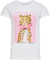 Only t-shirt meisjes - roze - KONvibe - maat 110/116