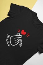 Gwenchana Zwart T-Shirt - Korea Drama Kpop Hangul Grappig Funny - Maat L