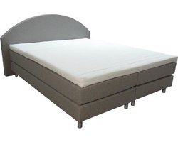 Slaaploods.nl Curve - Boxspring inclusief matras - 140x200 cm - Grijs