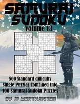Sudoku Samurai Puzzles Large Print for Adults and Kids Standard Volume 13