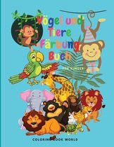 Voegel und Tiere Farbung Buch