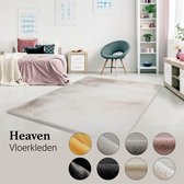 Lalee Heaven - Vloerkleed - Tapijt – Karpet - Hoogpolig - Superzacht - Fluffy - Shiny- Silk look- rabbit- 200x290 cm beige