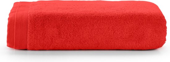 Bamatex Home Textiles - Collectie Emotion - Badlaken – 100*150 cm - RED - 1 stuk - Egeïsche gekamde katoen- 540 g/m2