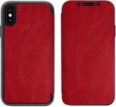 iPhone XR Bookcase Hoesje - Leer - Siliconen - Book Case - Flip Cover - Apple iPhone XR - Rood