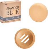 MANGO Shampoobar & Conditionerbar in één + Bamboe zeephouder in cadeauverpakking