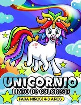 Unicornio libro de colorear para niños de 4 a 8 años