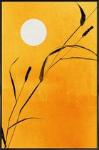 JUNIQE - Poster in kunststof lijst Sunny Side -20x30 /Geel & Oranje