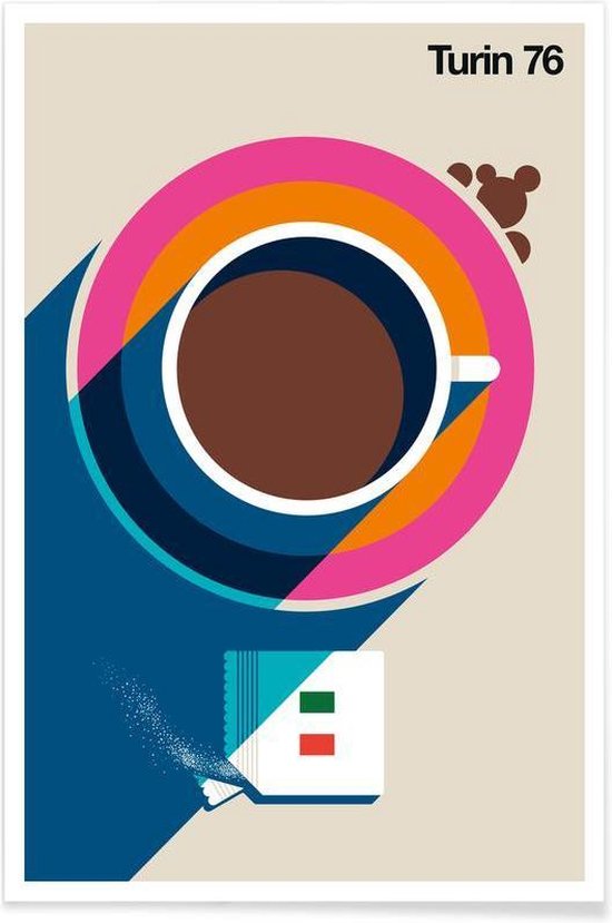 JUNIQE - Poster Turin 76 -20x30 /Ivoor & Roze