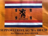 Supportersvlag Oranje Leeuw 70 cm x 100 cm - ek vlag - wk vlag vlag nl