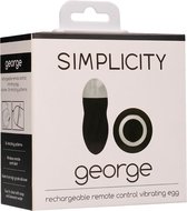 George - Rechargeable Remote Control Vibrating Egg - Black