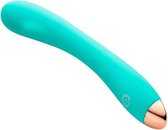 G-Spot Slim Flexibele Vibrator - Groenblauw