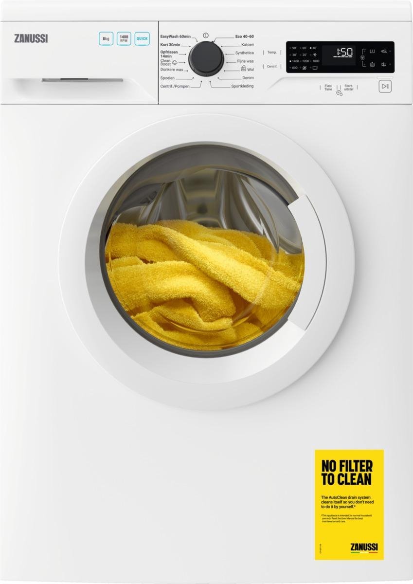 Zanussi ZWFN8430W - CleanBoost - Wasmachine | bol.com