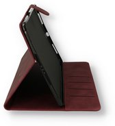 Casemania Hoes Geschikt voor Apple iPad Air 2020 - Air 4 10.9 inch (2020) Bordeau Red - Book Case met Magneetsluiting