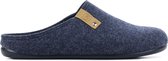 CM Comfort Mannen Canvas    Harde zool  Pantoffels / open Sloffen - 67800081 - Blauw - Maat 45