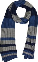 Lange Sjaal DANIËL - Blauw/Grijs - Unisex - Acryl