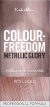 Knight & Wilson Hair Colour Permanent Hair Colour Metallic Glory van Colour Freedom rose gold
