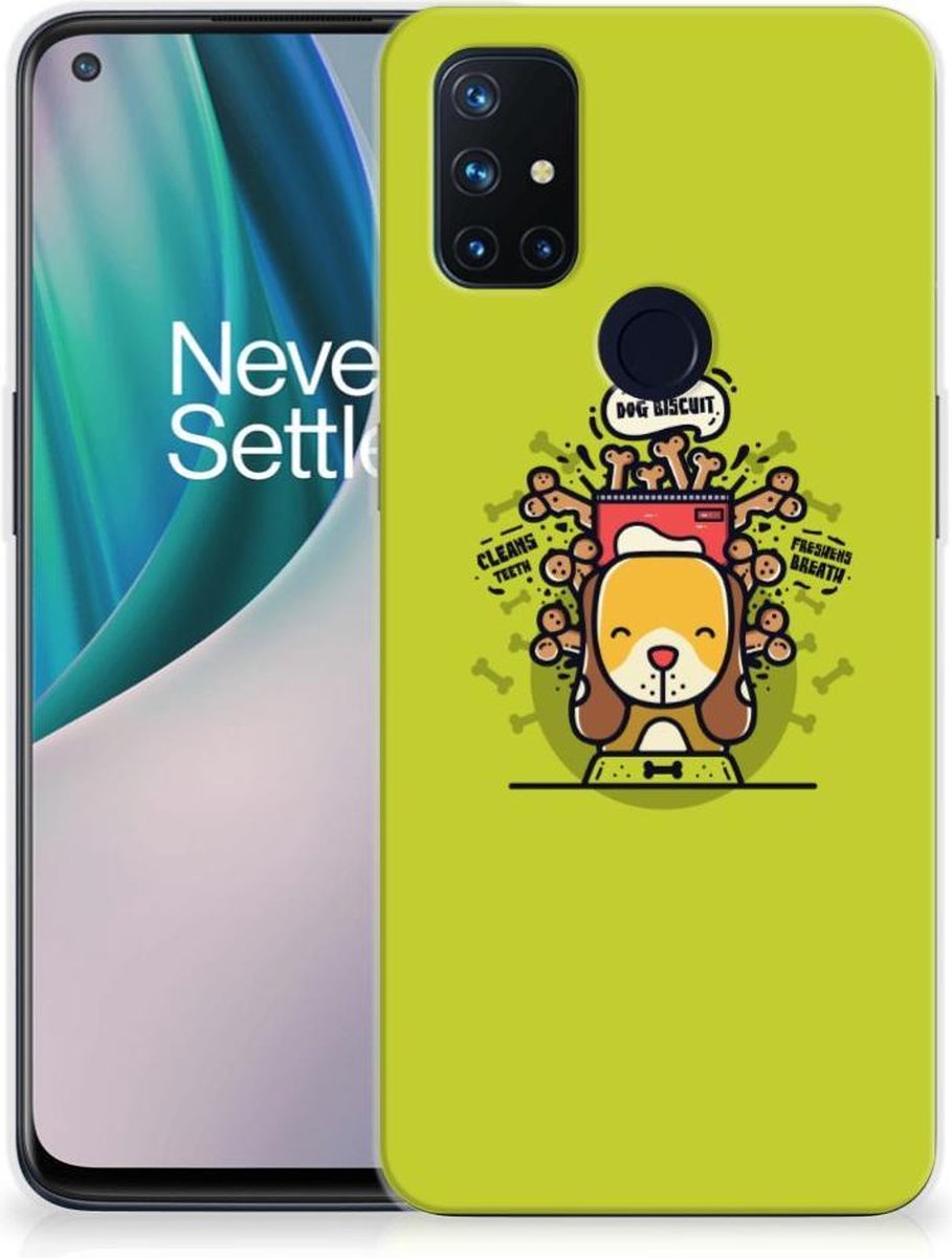 OnePlus Nord N10 5G Telefoonhoesje met Naam Doggy Biscuit