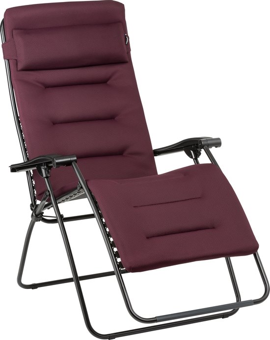 Lafuma RSX XL Clip Air Comfort - Relaxstoel - Verstelbaar - Inklapbaar - Zero Gravity - Bordeaux