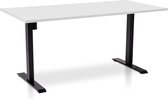 Zit-sta bureau elektrisch verstelbaar - MRC EASY | 160 x 80 cm | frame zwart - blad wit