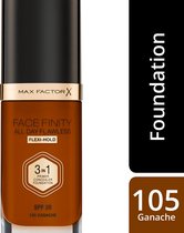 Max Factor Facefinity All Day Flawless 3 in 1 Flexi Hold Foundation - 105 Ganache