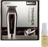 Rozia HQ261 Professionele Trimmer tondeuse haartrimmer baardtrimmer | RVS scherpe messen + 3 kammen  | Gratis 10 ml Arganolie verzorgingsolie voor haar & baard