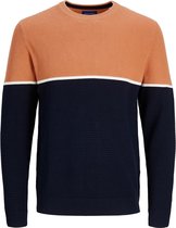 Trui gebreid Jack & Jones Oranje dessin maat XL